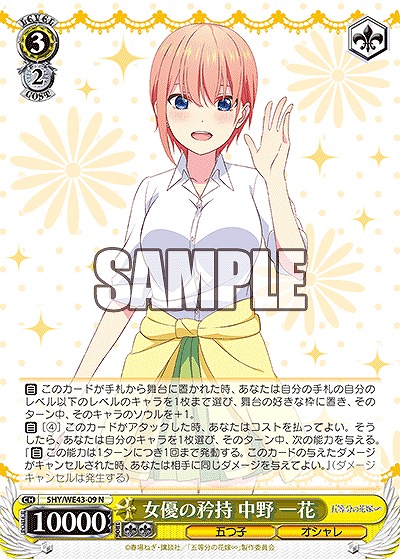 女優の矜持 中野 一花 【5HY/WE43/09】